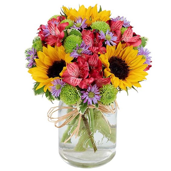 Flower Fields Mason Jar (BF375-11KM)