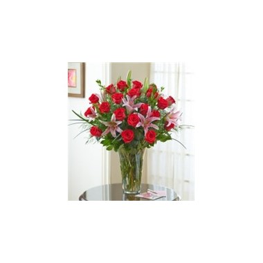 Flowerama-2-Dozen-Premium-Red-Roses-with-Lilies