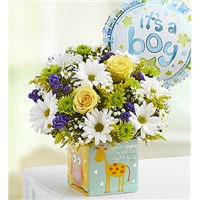 Playtime-for-Baby-Boy-Bouquet-with-a-balloon-in-a-Play-Box-container