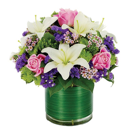 Loving lilies &amp; roses flower arrangements (BF176-11KM)