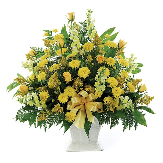 Classic Yellow Mache Basket (BF188-11KL)