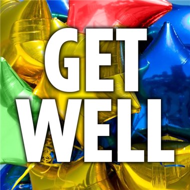 Get Well Soon Mylar Balloon from Ingallina&#39;s Gifts