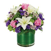 Loving lilies & roses flower arrangements (BF176-11KM)