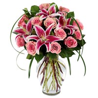 Sophisticated Rose & Stargazer Bouquet (BF416-11KM)